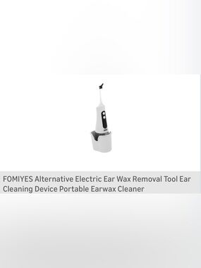 White Electric Ear Wax Removal Tool - Portable Ear Cleaner